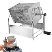 Stainless-Steel Manual Hand Crank Coffee Bean Roaster Baking Roasting Machine