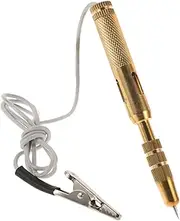 Car Test Pencil Automotive Circuit Tester Auto Parts Automobile Circuit Tester Fuse Tester Automotive Car Electrical Volt Continuity Tester Light Bulb Voltage Test Pen Metal Golden