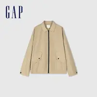 在飛比找蝦皮商城優惠-Gap 男裝 翻領外套-卡其色(884844)