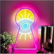 Hanging Art Neon Signs Vision Eye Neon Sign LED USB Powered For Game Room Living Room Man Cave Party Decor 23.2cmx41cm