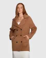 [Belle & Bloom] Wanna Be Loved Wool Blend Peacoat - Camel
