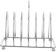FIXOSHEE Stainless Steel Multifunctional Bread Display Stand Rack for Slices Space Efficient Storage for Kitchen Toast Holder Modern Design for Home and Cafe Use
