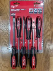 Milwaukee Six Piece Screwdriver Set Magnetic Tip High Leverage Handle