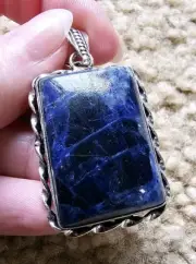 Sodalite Pendant, Crystals & Stones, Mineral Specimen, Metaphysical Healing