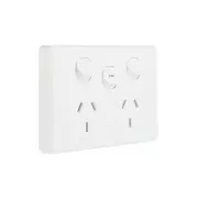 NLS 30502FAN - Double Power Point 10Amp with FAN Switch 'Classic' Style