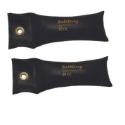 CanDo SoftGrip Hand Weight - 3 lb - Black - pair