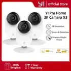 YI Pro 3Pc Kits 2K Home Camera Wi-Fi IP Security Surveillance Smart System with