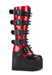 [Widow] Appetite For Destruction Platform Boots - Red