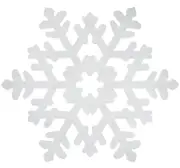 Christmas Foil Snowflake Cutout