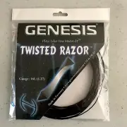 1 SET GENESIS TWISTED RAZOR 16L Pitch Black German Tennis Racket String