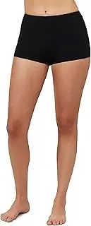 [Gottex] Women's Free Sport Basic High Waist Short-Front Lining, Classic Full Back Coverage Swim Bottom
