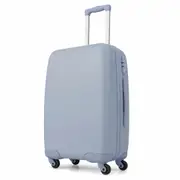 Costway 20" Carry-on Luggage Lightweight Hardshell Trolley Travel Suitcase w/Locker Adjustable Blue