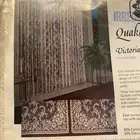 NEW TWO Quaker Lace curtain panel 60" x 84" natural #3200 Ecru