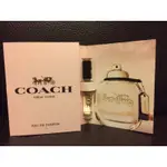 美國原裝COACH NEW YORK 時尚經典 女性淡香精 針管 試管 2ML