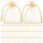 100 Pcs Gift Bag Wedding Souvenir Small Organza Bags with Drawstring