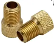 2 X Brass Presta to Schrader Valve Adapters for Bike Pumps – Bicycle Valve