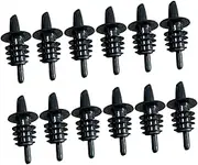 CRILSTYLEO 12pcs Wine Pourers and Bottle Stoppers Easy to Clean Wine Pourers for Standard Bottles for Bars Restaurants and Home Use
