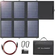 ALLPOWERS Portable Solar Panel Charger SP026 60W, Waterproof Foldable Solar Panel Kit with 18V DC, 60W USB-C and USB-A Outputs for Laptops, Cell Phones, Solar Generators and 12V Batteries