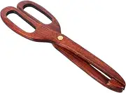 Generic Wooden Serving Tongs Reusable Natural Toast Tongs for Serving Bread Fruits Pastries and Appetizers Elegant Kitchen Utensils for Buffets and Everyday Meals