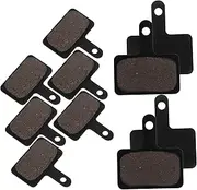 Kisangel 6 Sets Bicycle Brake Pads Cycling Brake Caliper Disc Brake Pad Solar Power Lights Disc Brake Disc Bike Water Bottle Holder Bike Brake Pads Chain Bike Pads Pedals Black Copper Fiber
