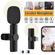 Mini Wireless Lavalier Compatible for IPhone Android Lapel Microphone Mic Record
