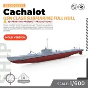 SSMODEL 953S 1/600 Military Model Kit USN Cachalot Class Submarine Full Hull
