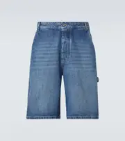 [Bottega Veneta] Bottega Veneta High-rise denim Bermuda shorts UK 36 blue