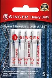 [Singer] 04801 Universal Heavy Duty Sewing Machine Needles, 5-Count