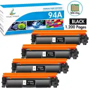 4-Pack Black CF294A 94A Toner Replace for HP LaserJet Pro M118dw M148dw M148fdw