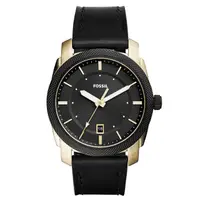 在飛比找PChome24h購物優惠-FOSSIL 爵士都會時尚腕錶 男錶(FS5263)-黑x金