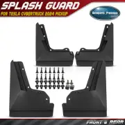 4x Front & Rear Mud Flaps Splash Guards Fender for Tesla Cybertruck 2024 Pickup