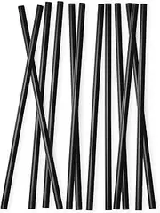 Simple Modern Plastic Reusable Straws | BPA Free and Waste Reducing Plastic Straw for Tumblers and Travel Mugs | Trek Collection | 12 Count (Pack of 1) | Midnight Black
