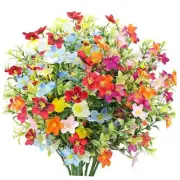 Artificial Silk Flowers for Outdoors Bulk Fake UV Resistant Plants Multi Color