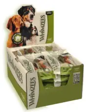 Whimzees Toothbrush Dental Care Dog Treat Wrapped Small 28 Pack