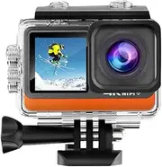Xuegier Ultra HD 4K 30FPS 16MP WiFi Action Camera Dual Screen 2.0 IPS LCD 170° Wide Angle 30M Waterproof Sport Helmet Video Cam