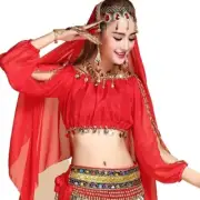 Shiny Belly Dance Tops Sequined Beaded Tops Festival Club Party Fringe Costume