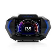 Head Up Display OBD2+GPS HUD Dual System Car Digital Speedometer Water Oil Gauge (for: Audi)
