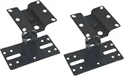 2X Wall Mounted Speaker Brackets Adjustable Holders 180 Degrees Rotation Universal Speaker Hangers for Living Room Study Room