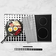 KitchenRaku Large Induction Hob Protector Mat,Induction Hob Cover - (Magnetic) Cooktop Scratch Protector - for Induction Stove,Multifunctional Silicone Mats (78x52cm)