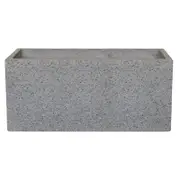 Northcote Pottery 80cm Grey Terrazzo Look Precinct Lite Trough
