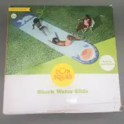 18FT Long Slip N Slide Shark Water Slide with Built-In Sprinklers READ