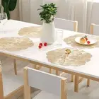 Table Mat Flower Shape Oil Resistant Kitchen Dining Bowl Placemat Pvc