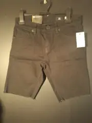 Volcom Youth Black Twill Shorts Youth Size 14/27 Nwt Stretch Skinny