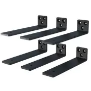 Shelf Brackets Floating 6 Inch Heavy Duty Hidden For Wall Mantel Bookshelves