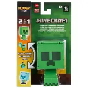 Minecraft Flippin Figs Creeper + Charged Creeper Action Figure