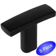 *5 Pack* Cosmas Cabinet Hardware Flat Black Subtle Arch Handle Knob #2363FB