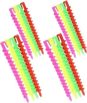 OHPHCALL Hairdressing Tool Kit 52pcs Spiral Hair Perm Rods Spiral Curlers for Hair Perm Home Use Locking Tools