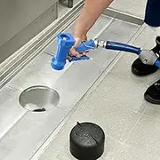 High Pressure Spray Nozzle for Kitchen - Commercial Water Sprayer for Hotel & Restaurant Use (C Blue Buckle Spray Gun (4-Point Inner Teeth 20MM))
