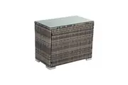 DREAMO Outdoor Wicker End Table Grey