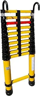 Fiberglass Telescoping Ladder with Hook, 5m/4.5m/4m/3.5m/3m/2.5m/2m Extension Ladder, Extend Climb Telescopic Ladders for Home Roof Electrical Work WZSS
